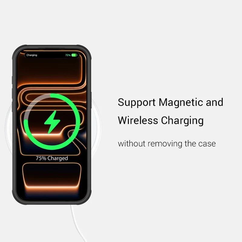 KZDOO pour iPhone 17 Pro Coque Antichoc Châssis en TPU+PC+Métal ARES Housse avec Bouton Al Touch - Gris Titane