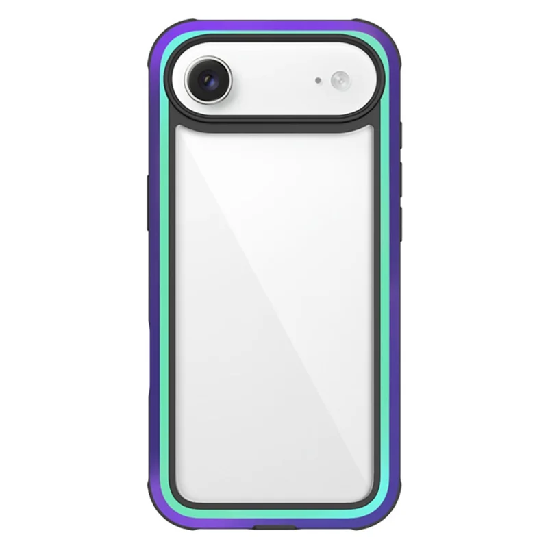 KZDOO Coque pour iPhone Air, étui résistant aux chocs en TPU+PC+cadre métallique ARES, housse avec bouton tactile Al - Aurore