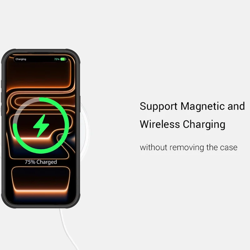 KZDOO Coque pour iPhone Air, étui résistant aux chocs en TPU+PC+cadre métallique ARES, housse avec bouton tactile Al - Aurore