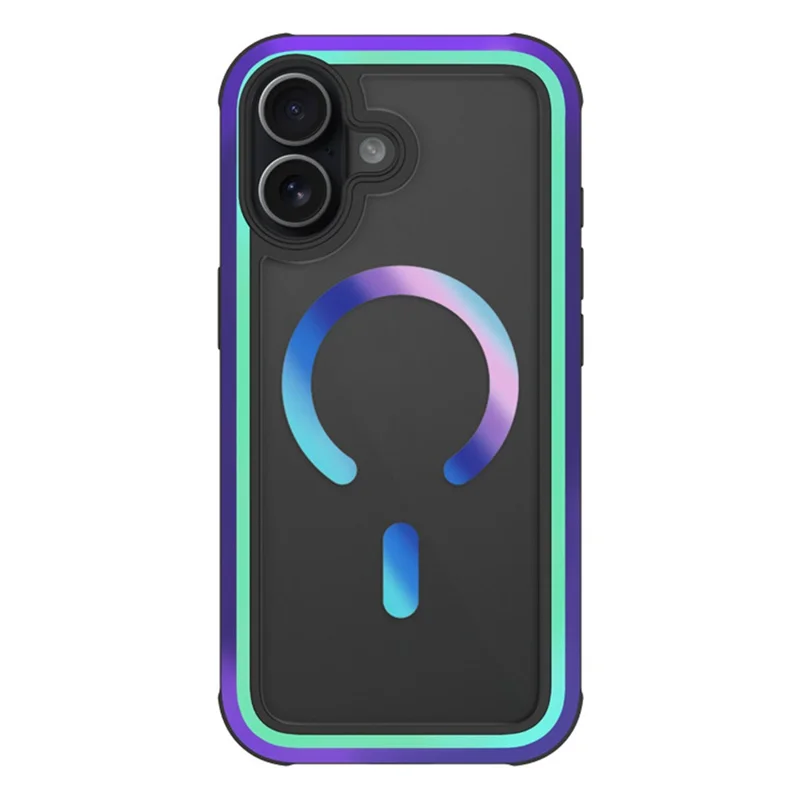 KZDOO Für iPhone 17 Hülle Kompatibel mit MagSafe Metallrahmen TPU + PC Handyhülle - Aurora