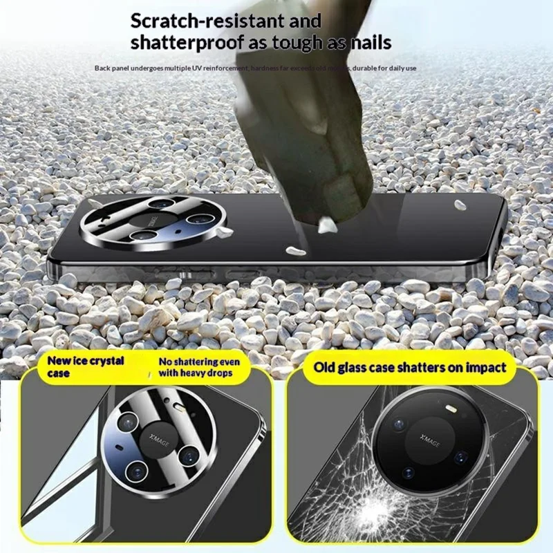 For Huawei Mate 80 Case Electroplating PC Phone Back Cover with Camera Lens Protector - Silver