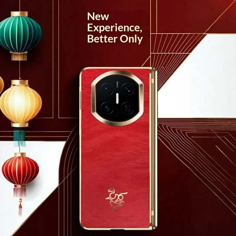 Capa para Huawei Mate X7 com Padrão de Cavalo, Proteção de Dobradiça, Capa Rígida em PC com Protetor de Ecrã Frontal