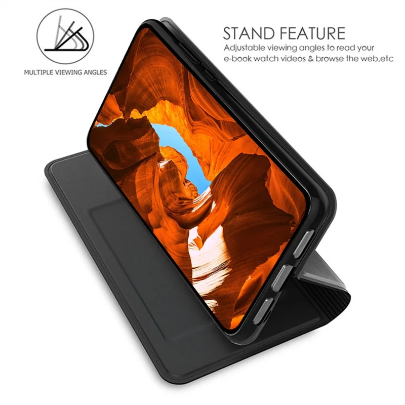 Capa para Telemóvel Sony Xperia 10 VII em Pele Sintética com Suporte e Porta-cartões - Preto