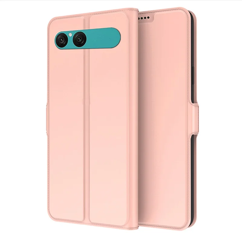 For Sony Xperia 10 VII Case Shockproof TPU Inner Shell Leather Phone Cover Card Slot - Rose Gold