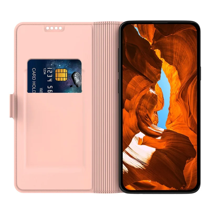 For Sony Xperia 10 VII Case Shockproof TPU Inner Shell Leather Phone Cover Card Slot - Rose Gold