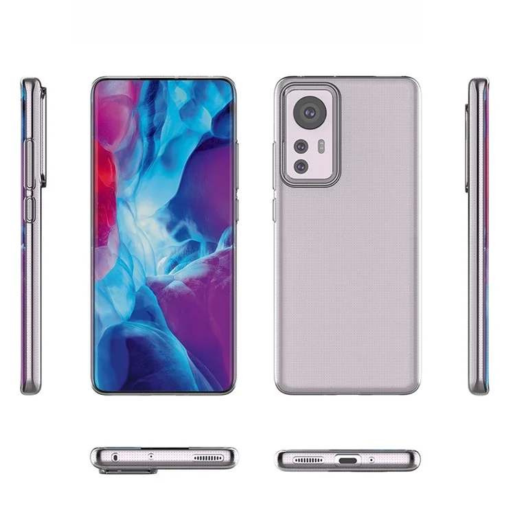 For Xiaomi 12 5G / 12X 5G / 12S 5G Anti-Scratch Transparent Phone Case Flexible TPU Ultra Slim Drop-Proof Cover