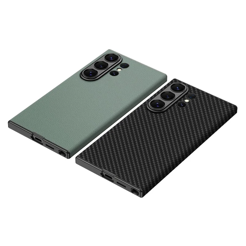 GKK Coque pour Samsung Galaxy S26 Ultra, Toucher Peau, en PC + Cuir PU, Fine - Noir