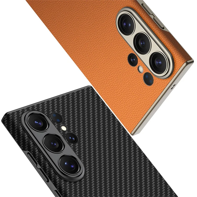 GKK Coque pour Samsung Galaxy S26 Ultra, Toucher Peau, en PC + Cuir PU, Fine - Noir