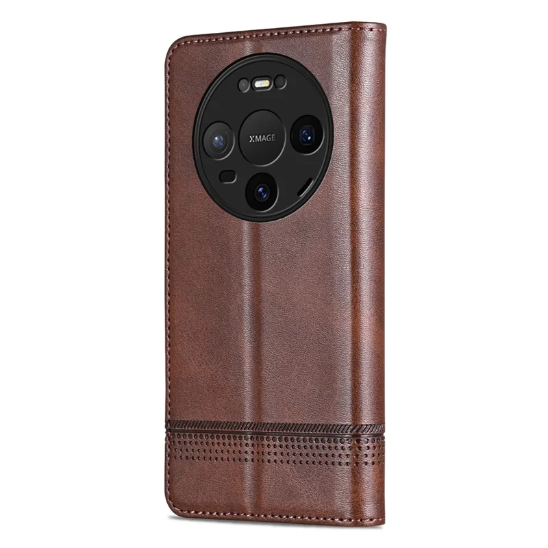 AZNS Funda para Huawei Mate 80 / Mate 80 Pro Funda de Cuero PU con Textura de Cuero de Vaca Tipo Cartera - Café