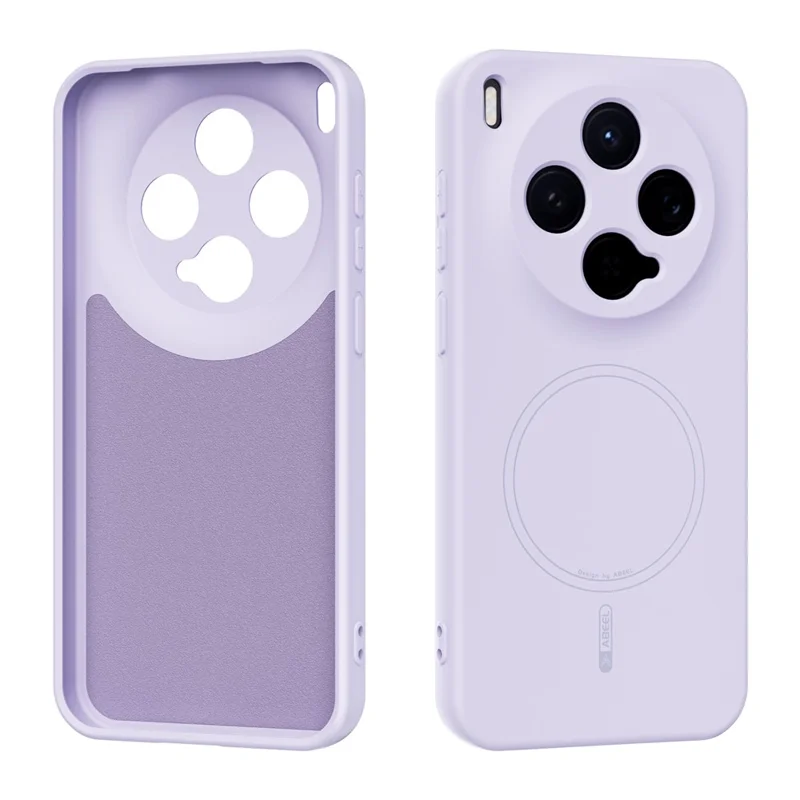 ABEEL Für vivo X300 5G Magnetische Tasche Hautberührung Flüssigsilikon Handyrückseite - Lila