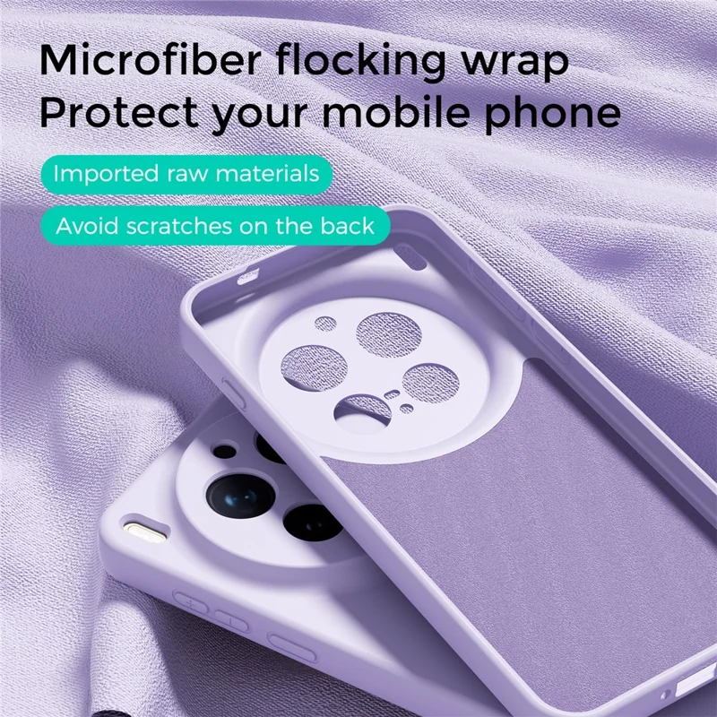 ABEEL For vivo X300 Pro 5G Magnetic Case Skin Touch Liquid Silicone Phone Back Cover - Black