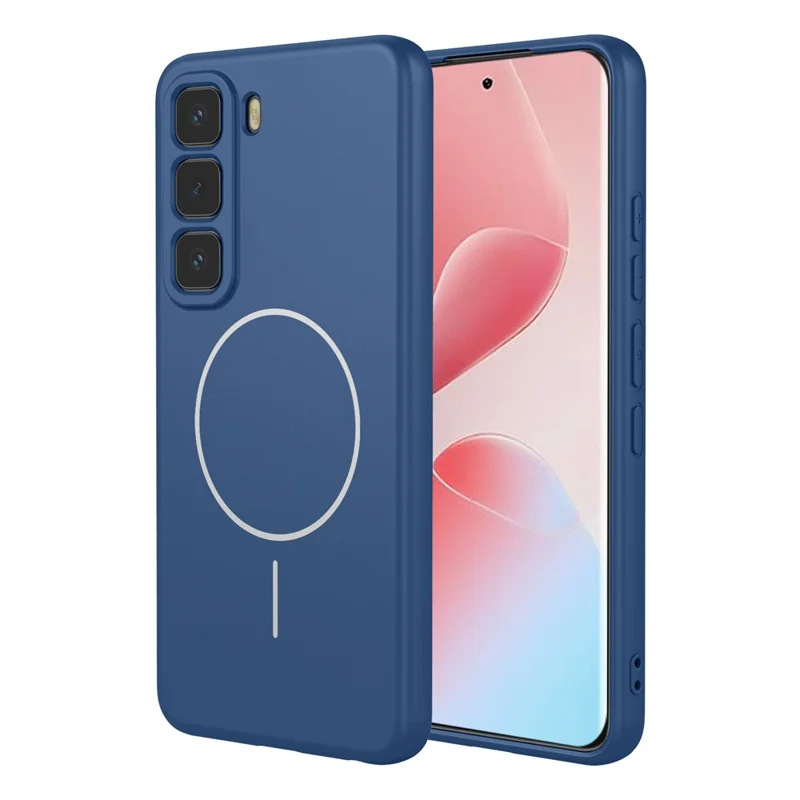 Bulk Purchasing For Infinix Hot 60 Pro 4G Magnetic Case Soft TPU Phone Back Cover - Blue