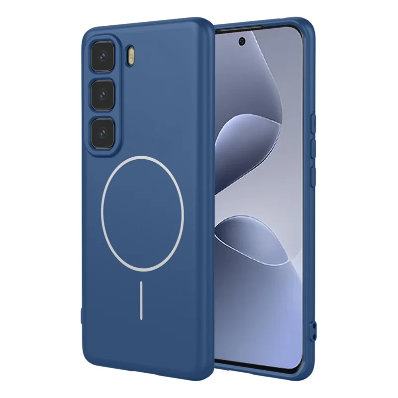 Bulk Purchasing For Infinix Hot 60 Pro+ 4G Magnetic Case Soft TPU Phone Back Cover - Blue