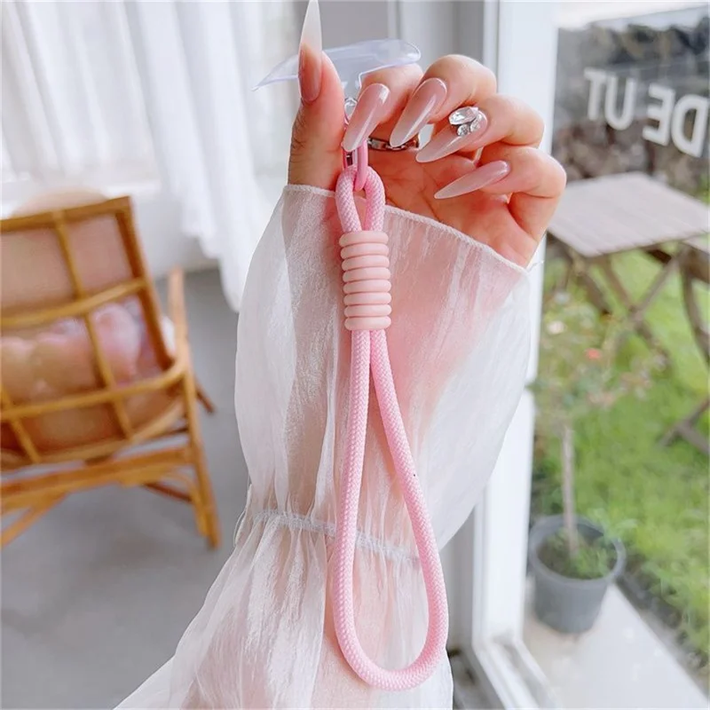 For iPhone 16 Plus Case Compatible with MagSafe Lens Kickstand TPU Acrylic Phone Cover with Matching Hand Strap - Pink