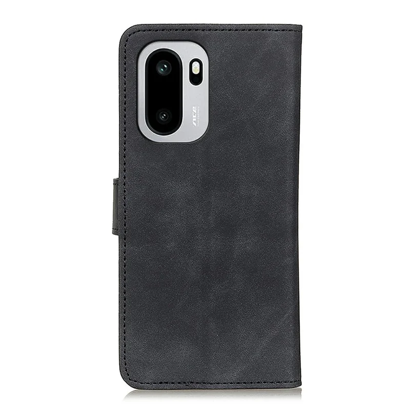 Funda KHAZNEH de cuero PU para OnePlus Ace 6 5G / Ace 6T 5G / 15R 5G, funda retro de textura vintage para teléfono - Negro