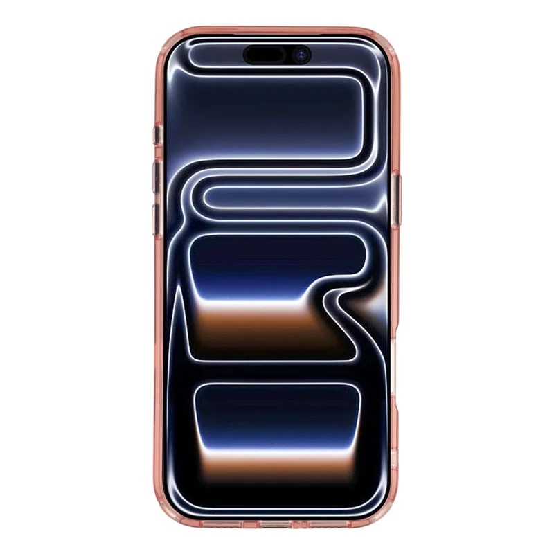 JAUCASE Für iPhone 17 Pro Max Magnetisches Gehäuse Stoßfest TPU PC Handyhülle Kompatibel mit MagSafe – Transparent Rosa