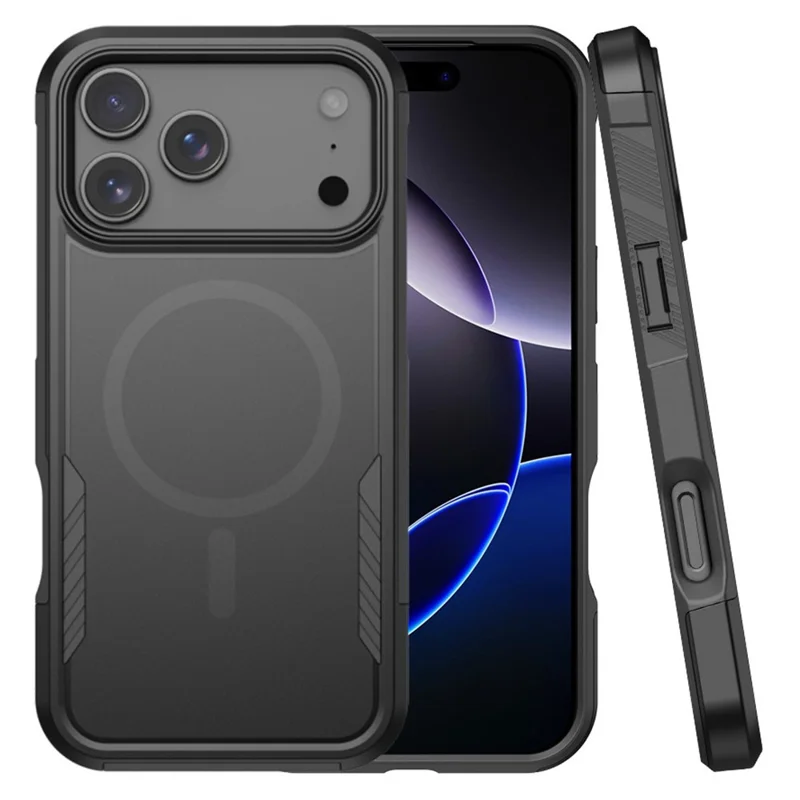 Funda magnética para iPhone 17 Pro Max, carcasa mate resistente a impactos de PC + TPU
