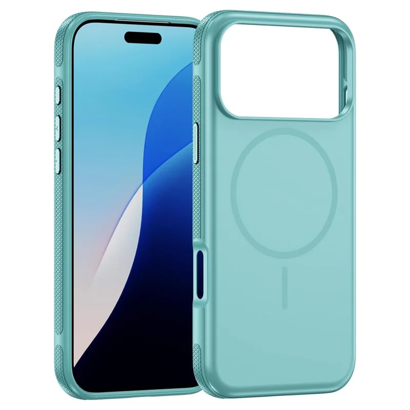 Cover per iPhone 17 Pro Max Compatibile con MagSafe in PC + TPU con Bordo Antiscivolo - Blu Bambino