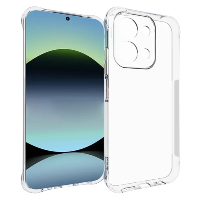 لـ Xiaomi Redmi 15C 4G (الاتحاد الأوروبي) (173 مم) / 15C 5G (الاتحاد الأوروبي) (173 مم) غطاء هاتف شفاف من مادة TPU مقاوم للانزلاق