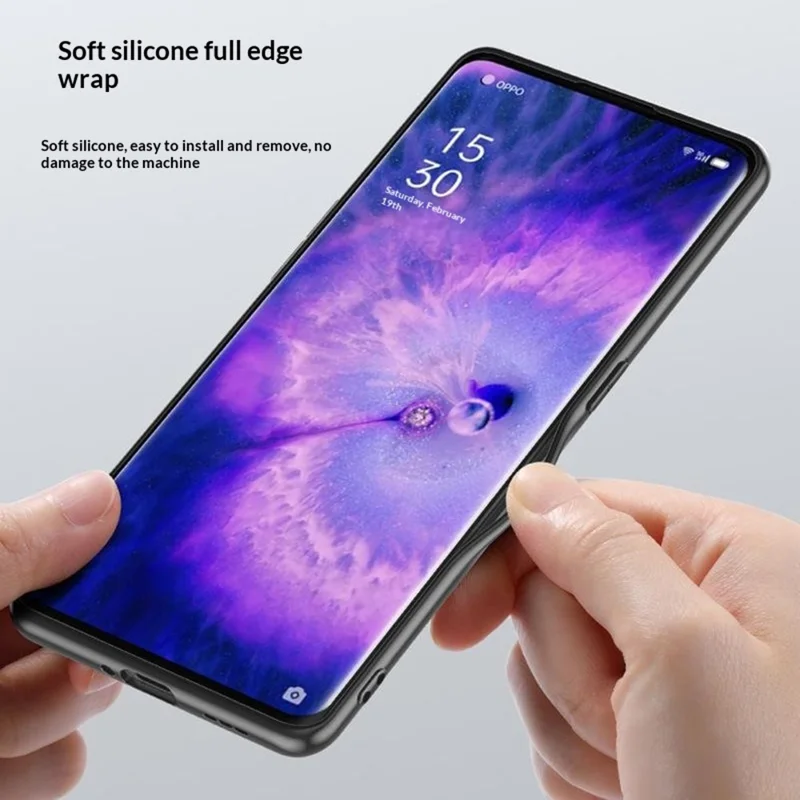 For Samsung Galaxy A57 5G Case Suede Leather Texture TPU + PU Phone Back Cover - Grey