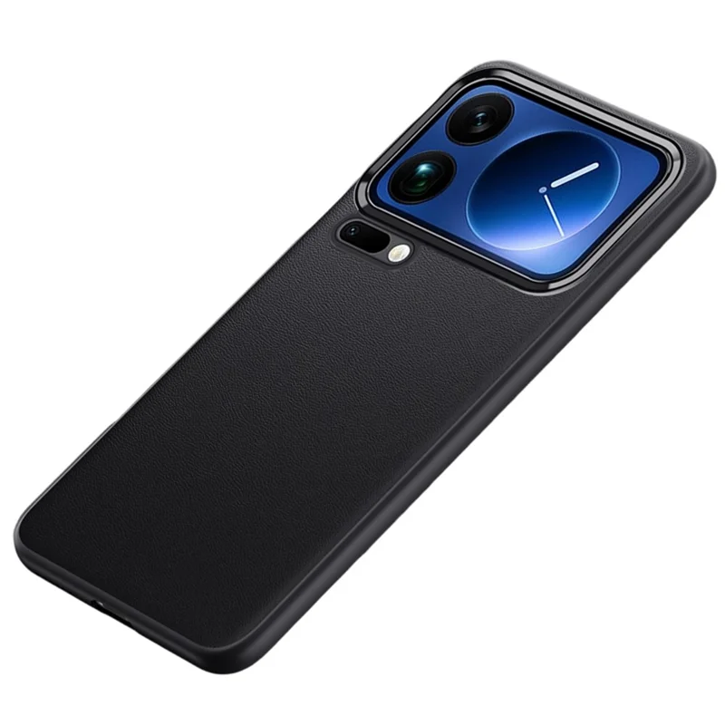 For Xiaomi 17 Pro Max Case Slim TPU+PC+PU Leather Phone Back Cover (2nd Gen) - Black