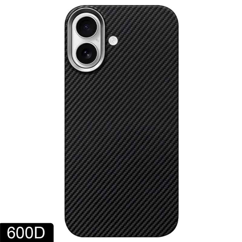 For iPhone 17 Magnetic Case 600D Fine Texture Aramid Fiber Phone Cover Compatible with MagSafe