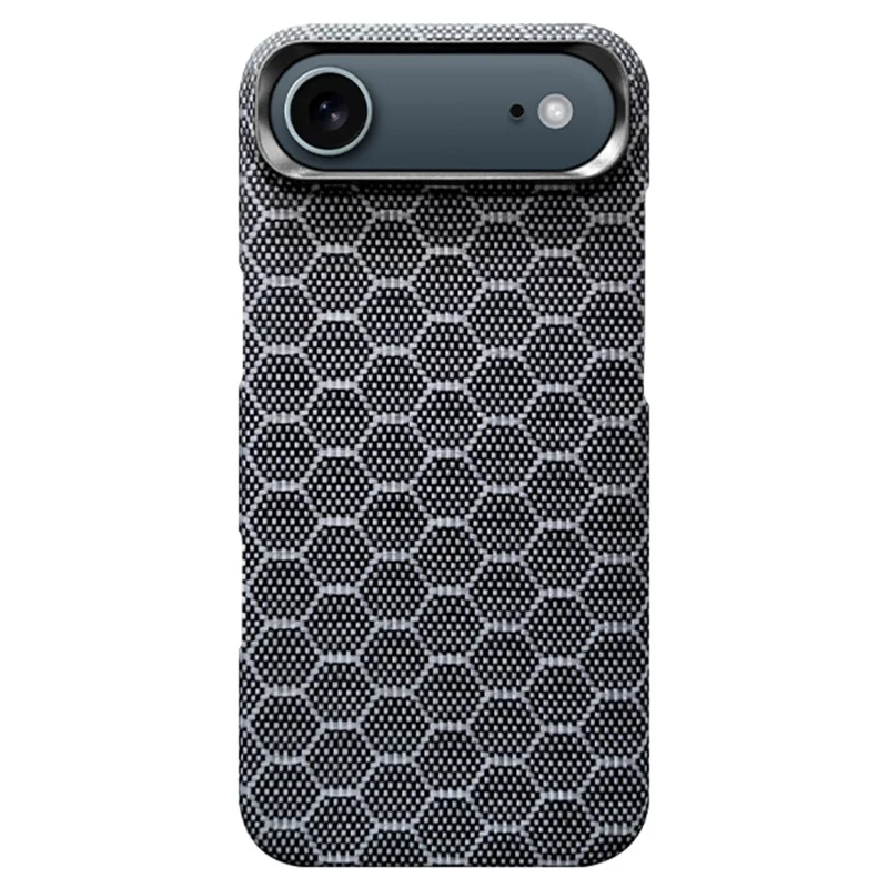 For iPhone Air Magnetic Case Honeycomb Texture Aramid Fiber Phone Cover Compatible with MagSafe