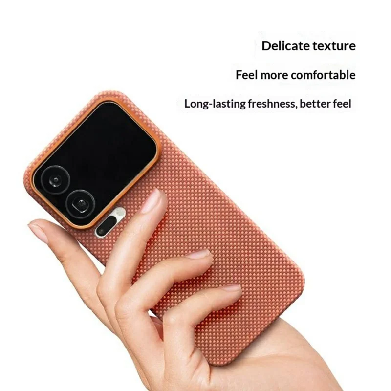 For Xiaomi 17 Pro Max Magnetic Case Aramid Fiber Phone Cover with Metal Lens Frame - Orange