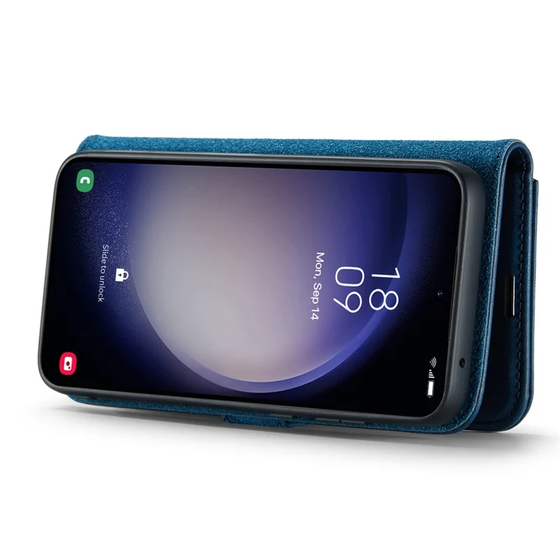 DG.MING para Samsung Galaxy S26 / S26 Pro Funda con Cartera Desmontable Soporte Funda de Cuero Dividido - Azul