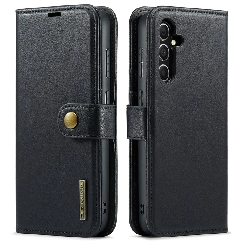 DG.MING para Samsung Galaxy S26+ Funda con Cartera Desmontable y Soporte, Funda de Cuero Dividido para Teléfono - Negro