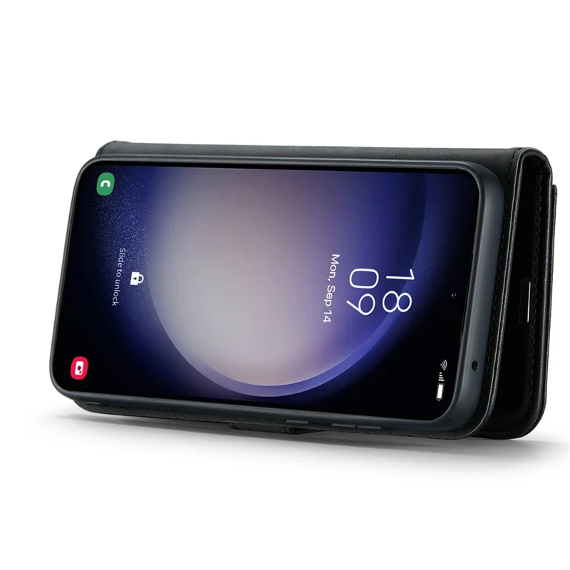 DG.MING para Samsung Galaxy S26+ Funda con Cartera Desmontable y Soporte, Funda de Cuero Dividido para Teléfono - Negro