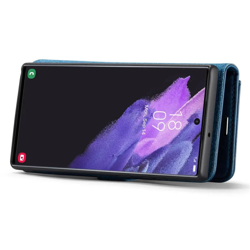 DG.MING para Samsung Galaxy S26 Ultra Funda con Cartera Desmontable y Soporte, Funda de Cuero Dividido para Teléfono - Azul