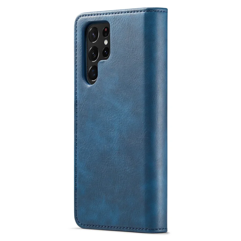 DG.MING para Samsung Galaxy S26 Ultra Funda con Cartera Desmontable y Soporte, Funda de Cuero Dividido para Teléfono - Azul