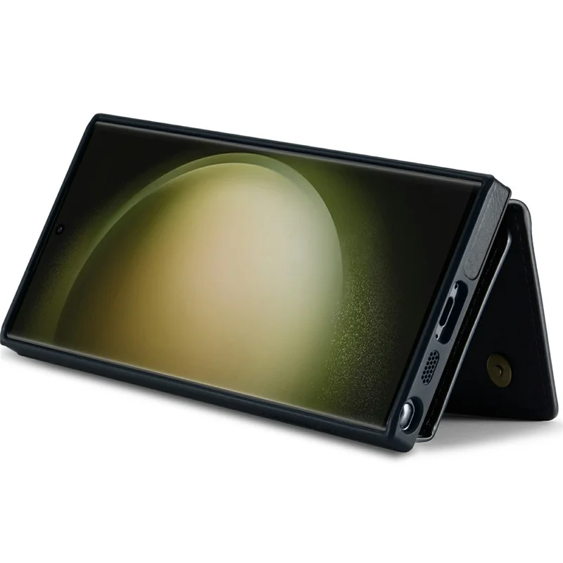 DG.MING M5 Series Capa para Samsung Galaxy S26 Ultra com Carteira com Bloqueio RFID e Bolsa com Zíper, Suporte para Várias Camadas de Cartões e Porta-Moedas - Preto