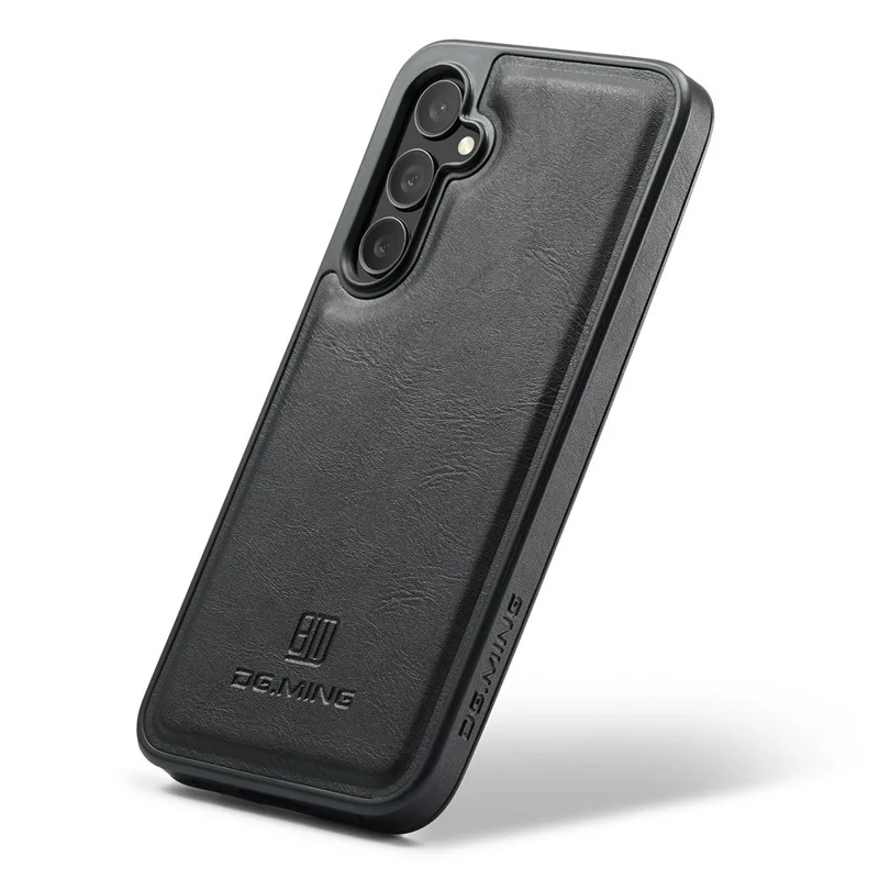 DG.MING Funda para Samsung Galaxy S26 / S26 Pro Anti-caídas con Revestimiento de Cuero PC + TPU Cubierta Trasera para Teléfono - Negro