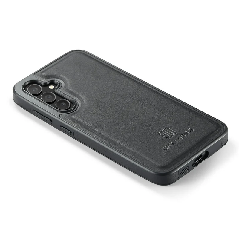 DG.MING Funda para Samsung Galaxy S26 / S26 Pro Anti-caídas con Revestimiento de Cuero PC + TPU Cubierta Trasera para Teléfono - Negro