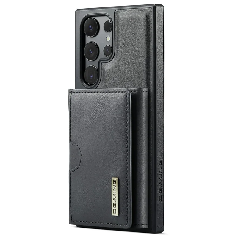 DG.MING Serie M6 para Samsung Galaxy S26 Ultra Funda con Billetera con Bloqueo RFID, Soporte Multicapa para Tarjetas, Bolsa para Monedas - Negro