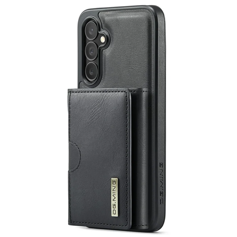 DG.MING M6 Series for Samsung Galaxy S26 Case RFID Blocking Wallet Multi-Layer Card Holder Coin Purse Bag - Black