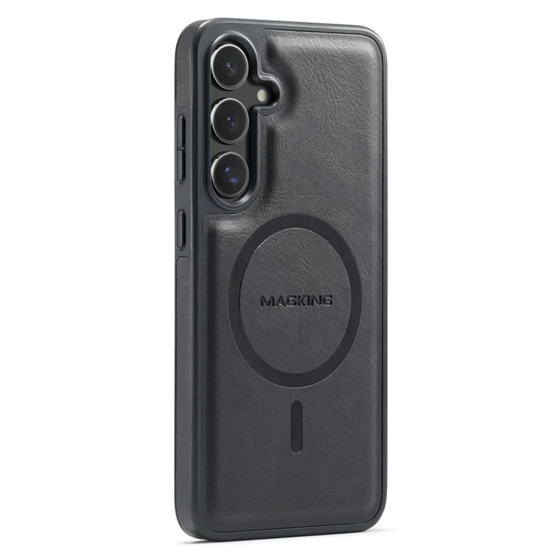 MAGKING K1 Series For Samsung Galaxy S26  /  S26 Pro Magnetic Case PC + TPU + PU Leather Phone Cover - Black