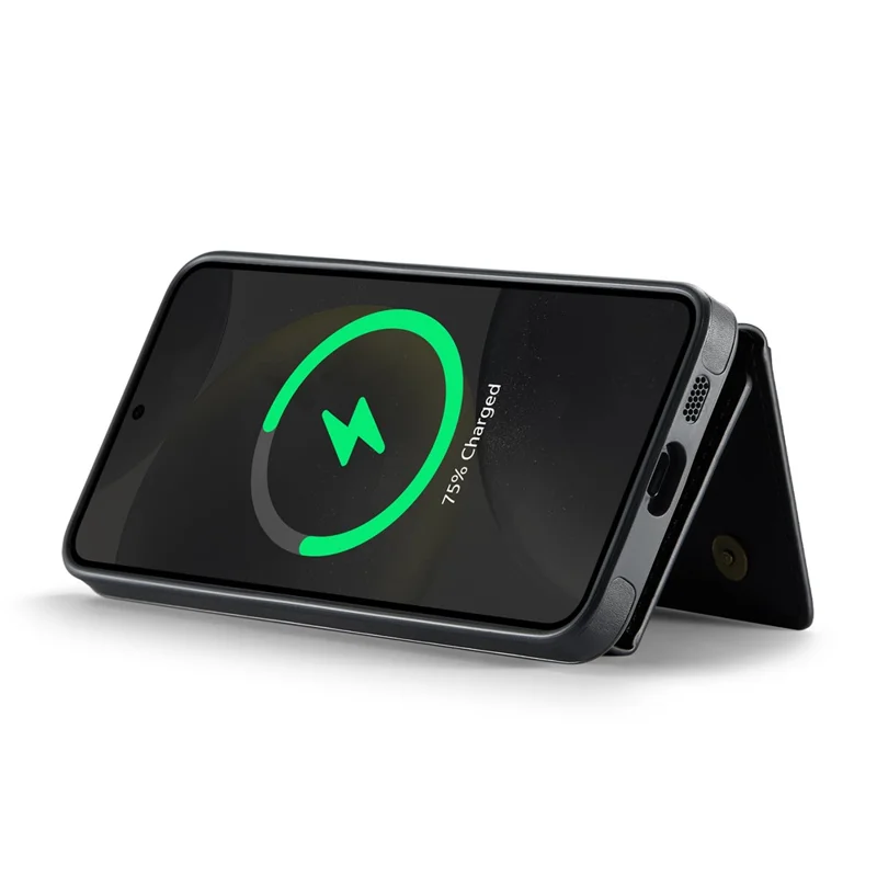 MAGKING K2 Series For Samsung Galaxy S26  /  S26 Pro Magnetic Case PC + TPU + PU Phone Cover with RFID Blocking Wallet - Black