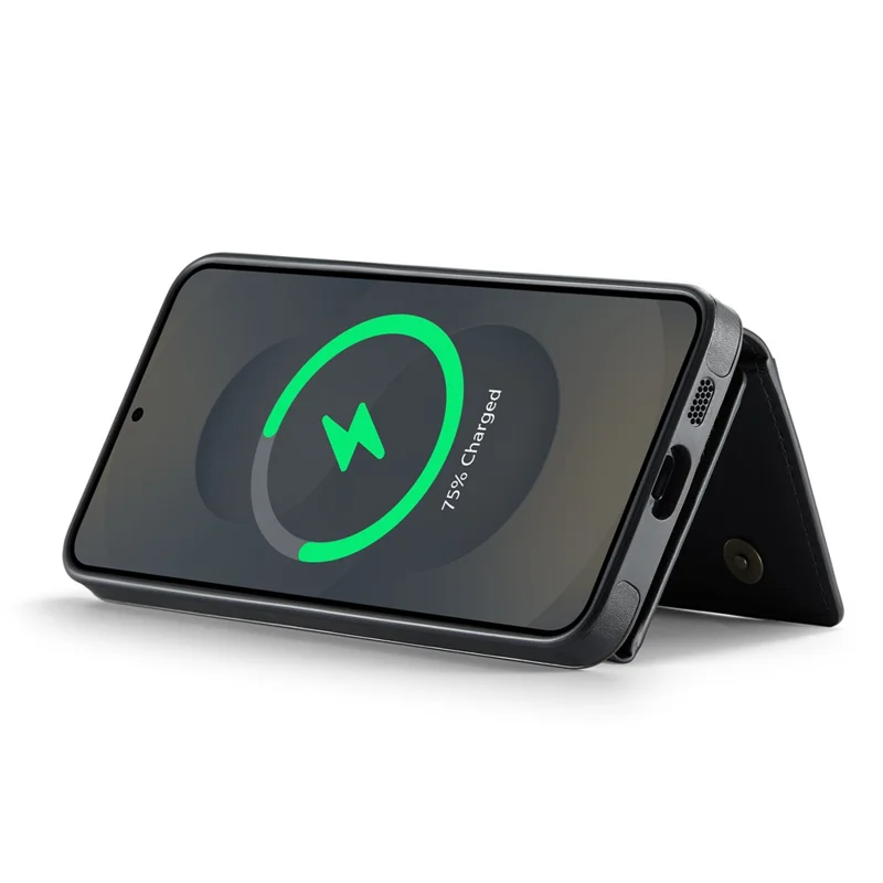 MAGKING K4 Series For Samsung Galaxy S26+ Magnetic Case Detachable Wallet PU TPU PC Phone Cover - Black