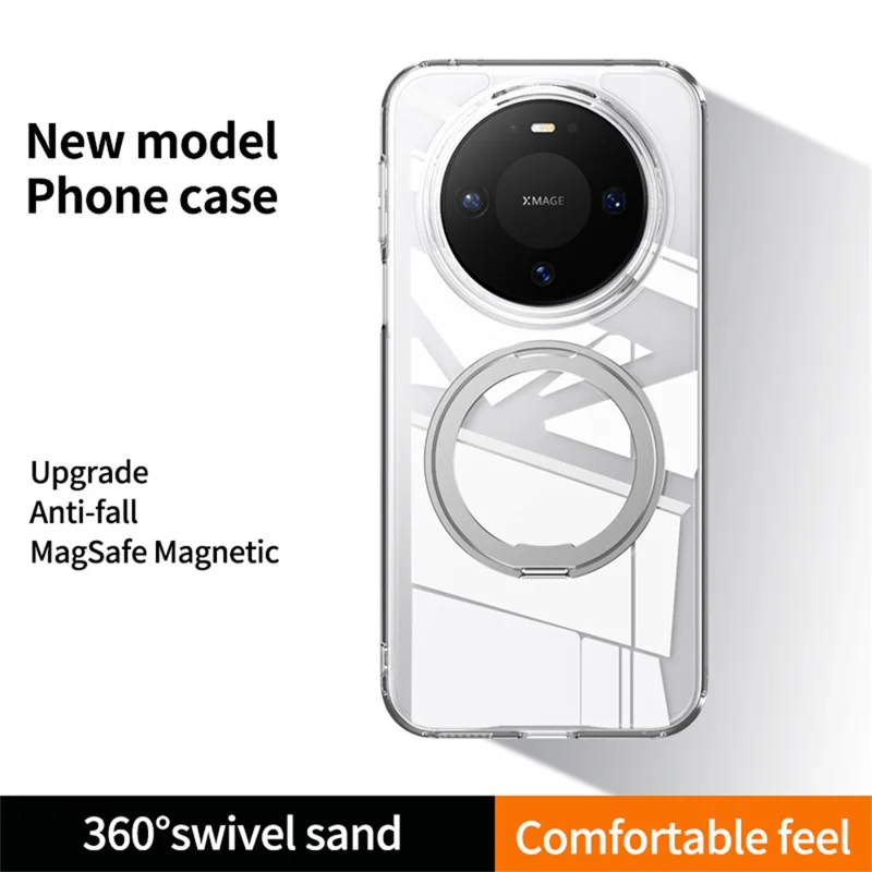 For Huawei Mate 80 / Mate 80 Pro Magnetisk Case TPU + Akryl + Metal Ståstand Matte Telefondæksel