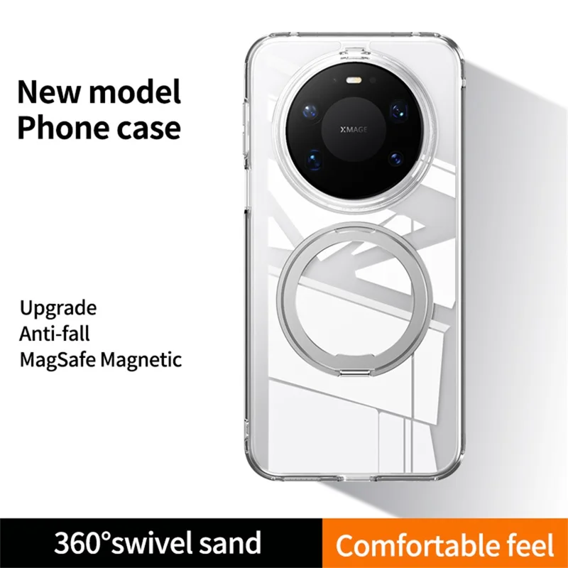 For Huawei Mate 80 Pro Max Magnetisk Case TPU + Akryl + Metal Stående Matte Telefonbeskyttelse