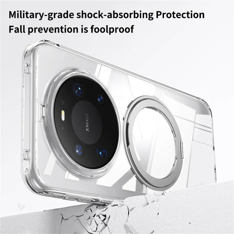 For Huawei Mate 80 Pro Max Magnetisk Case TPU + Akryl + Metal Stående Matte Telefonbeskyttelse