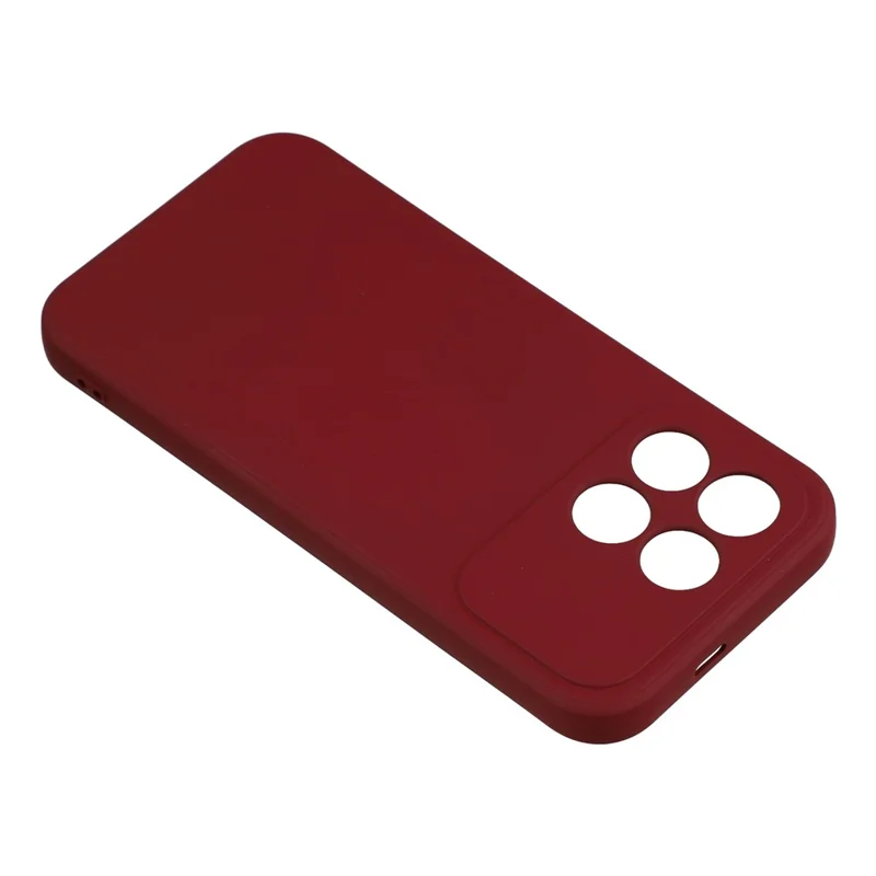 Phone Case For Xiaomi Redmi K90 5G  /  Poco F8 Pro TPU Back Soft Anti-Scratch Fiber Lining Phone Cover - Wine Red