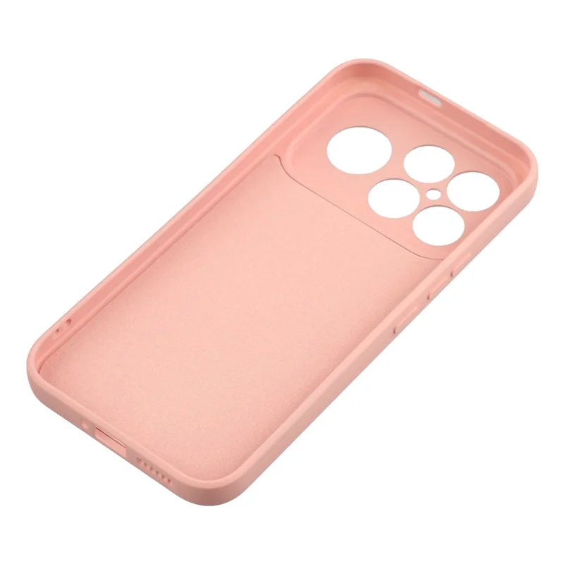 Phone Case For Xiaomi Redmi K90 Pro Max 5G  /  Poco F8 Ultra TPU Back Soft Anti-Scratch Fiber Lining Phone Cover - Pink