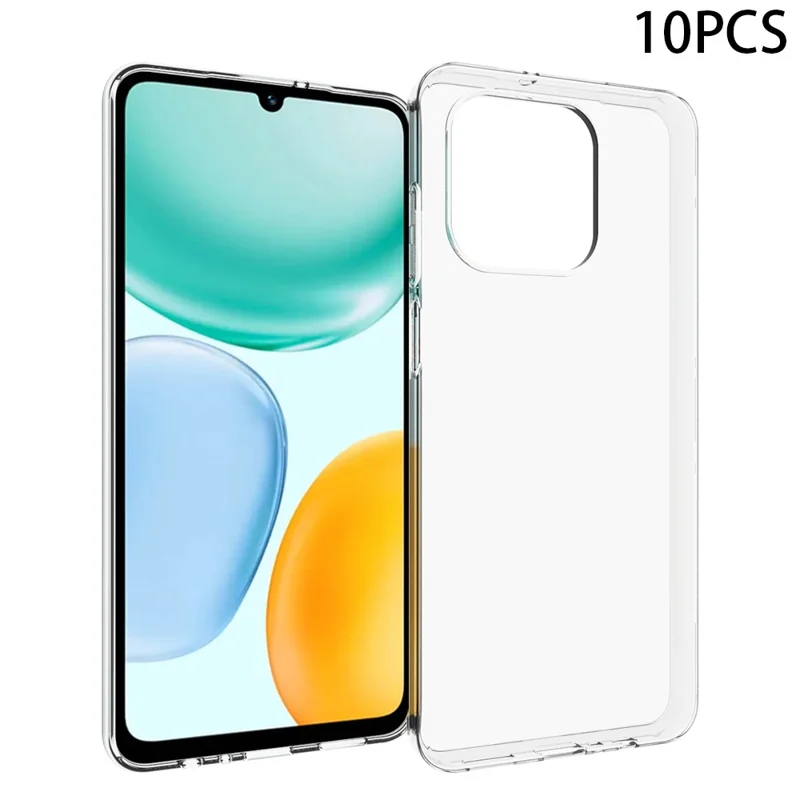 10 Stück / Packung Handyhülle für Honor X5c 4G / X5c Plus 4G / Play10A 4G, wassermarkenfreie, transparente TPU-Schutzhülle