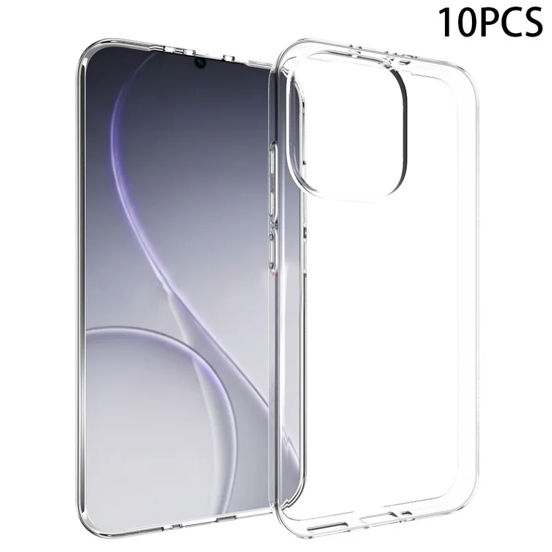 10 st / förpackning för Oppo Reno15 5G skärmskydd utan vattenmärken TPU skyddande genomskinlig mobilskal