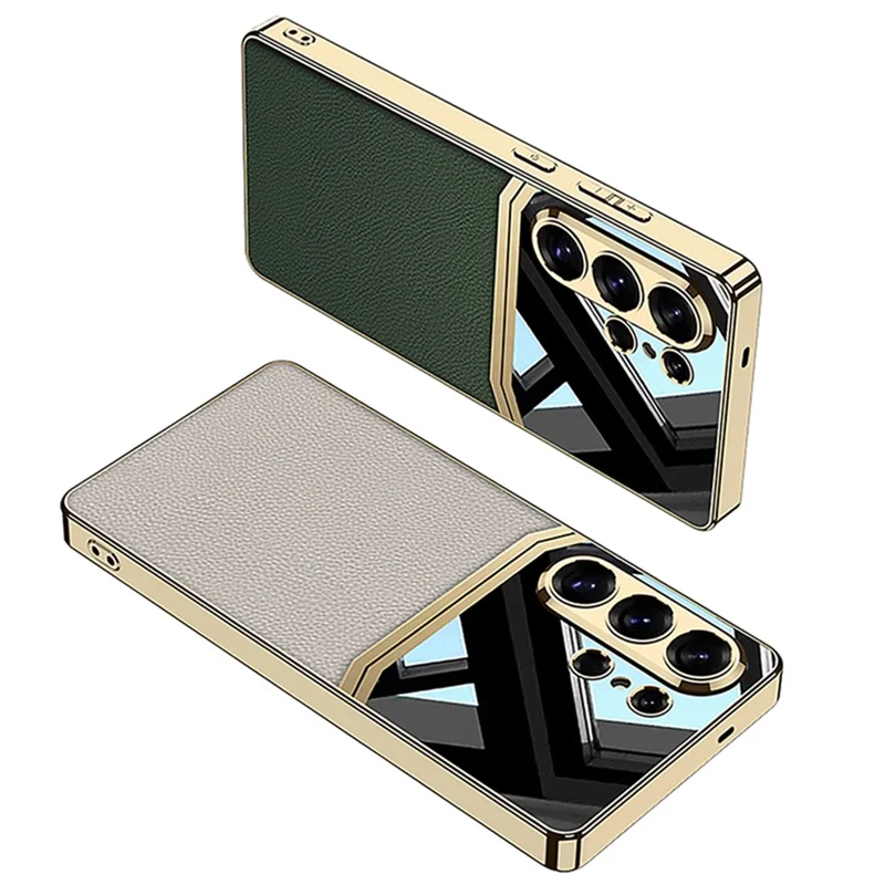 GKK Pour Samsung Galaxy S26 Ultra Coque Cadre Électrodéposé en TPU PC PU - Noir