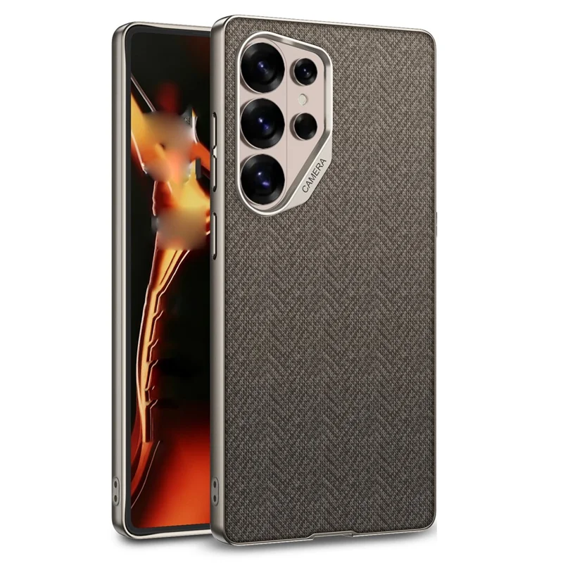 GKK For Samsung Galaxy S26 Ultra Case Skin Touch PC + TPU + Cloth Phone Back Cover - Brown